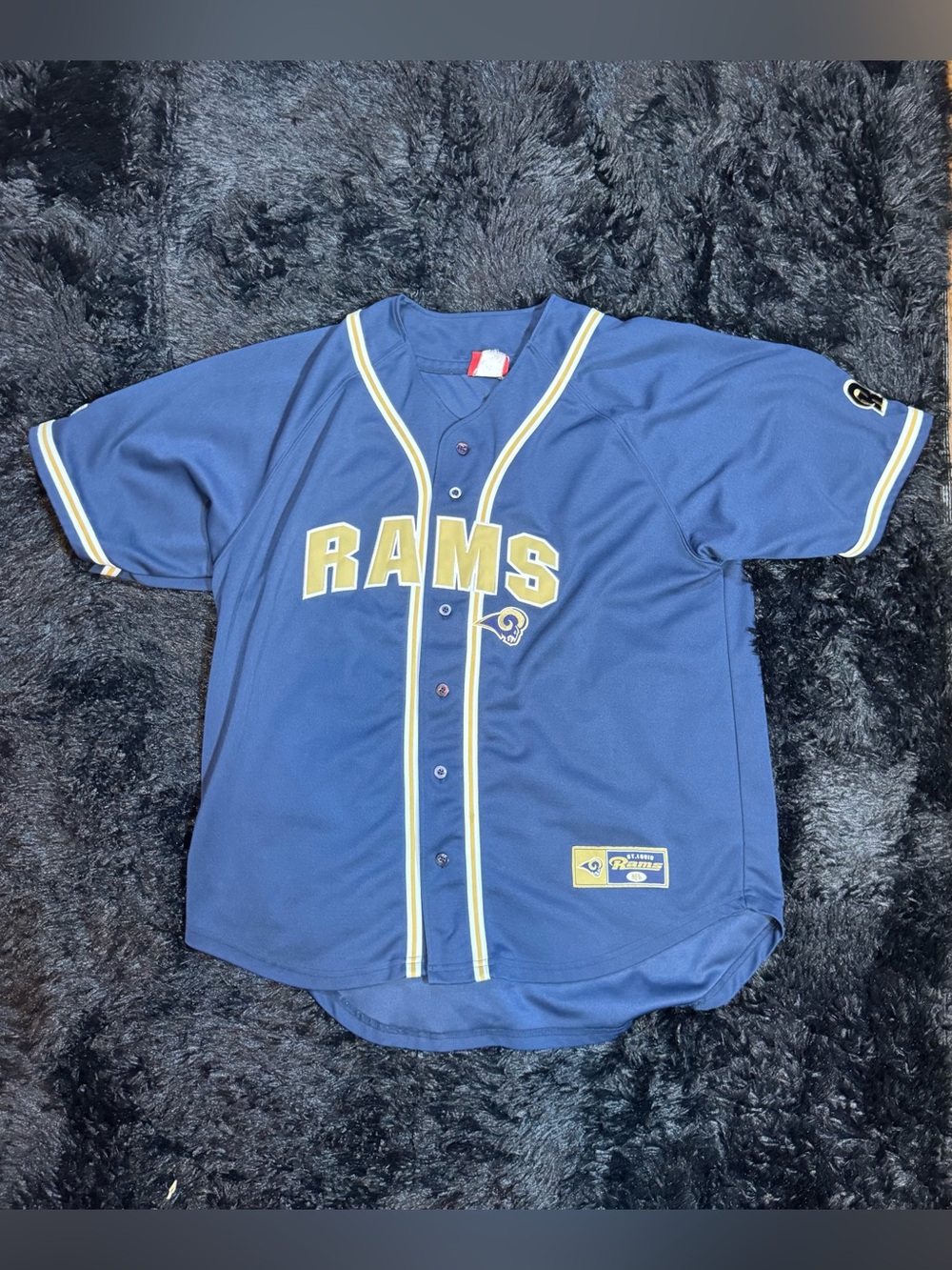 Vintage St Louis Rams Baseball Jersey